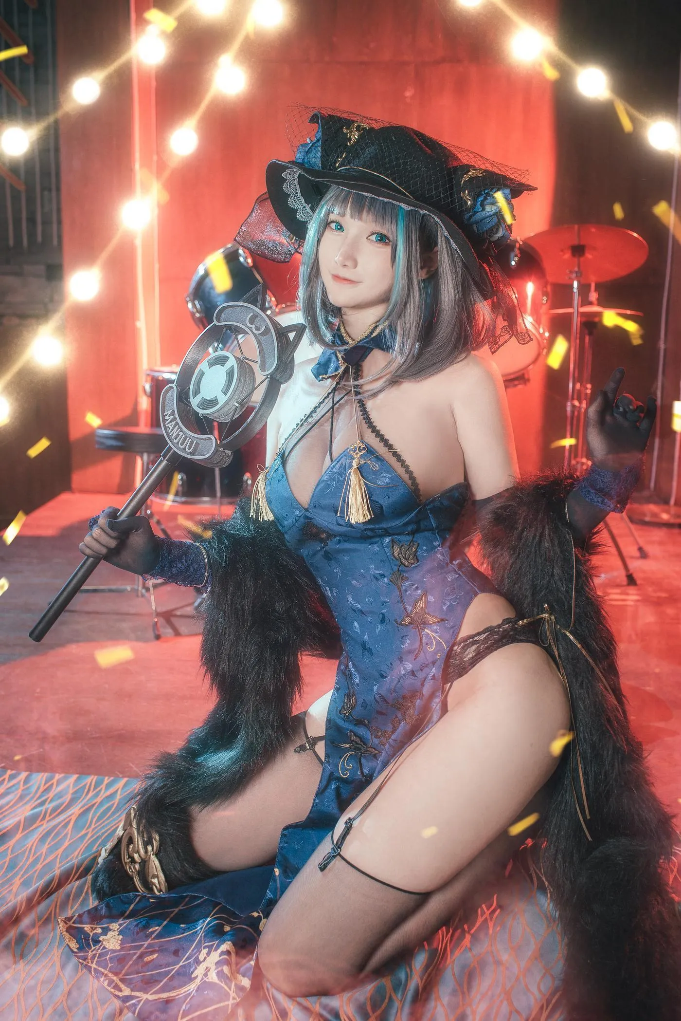 仙九Airi – NO.14 柴郡旗袍 [22P]插图8